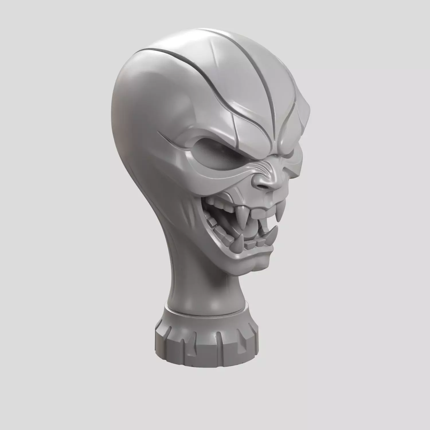Monster Demon Head Gear Shift Knob and Sculpture 3D print model