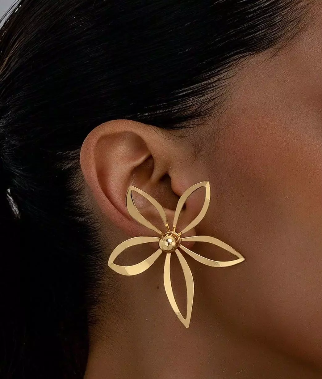 flower earrings 3D print model