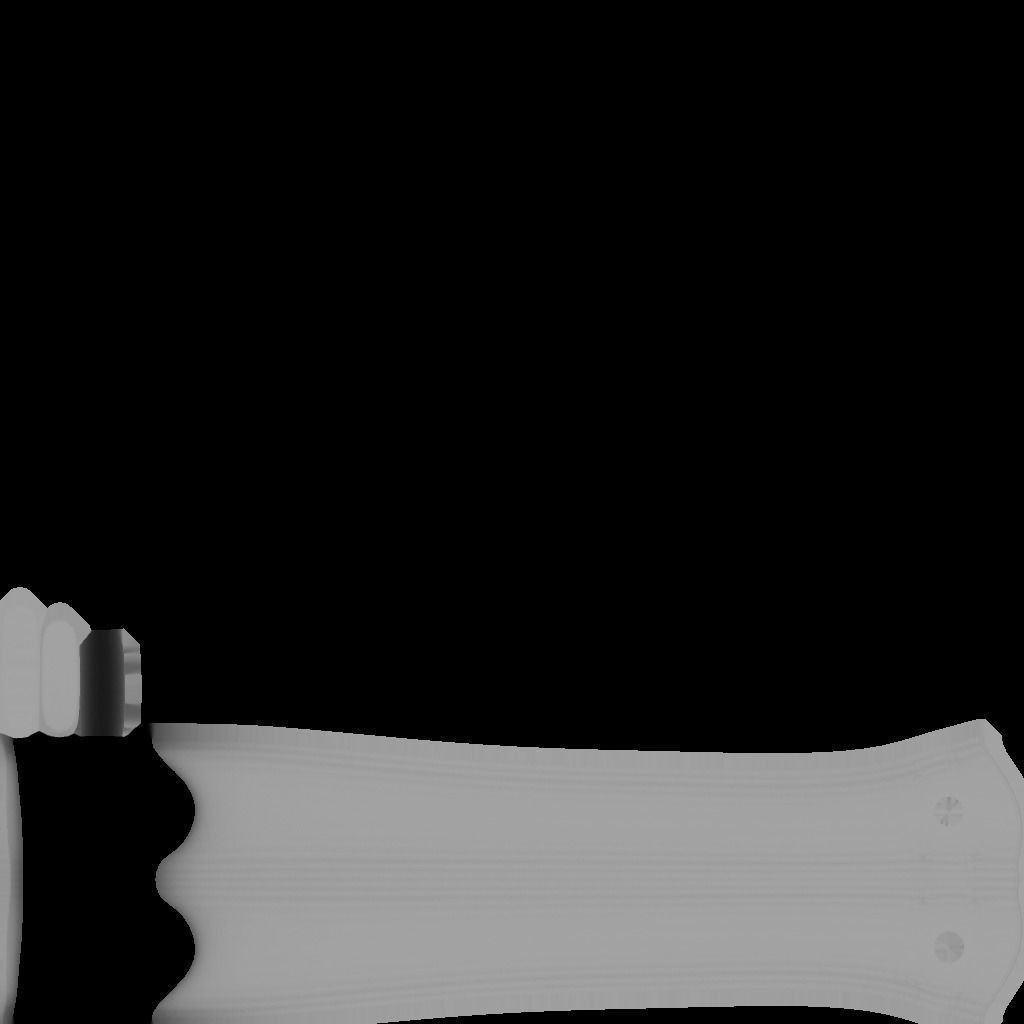 Rusty Axe Low-poly 3D model_6
