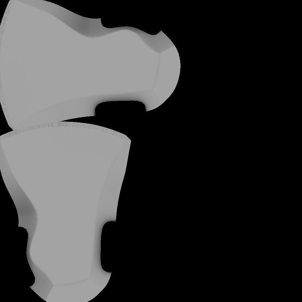 Rusty Axe Low-poly 3D model_5