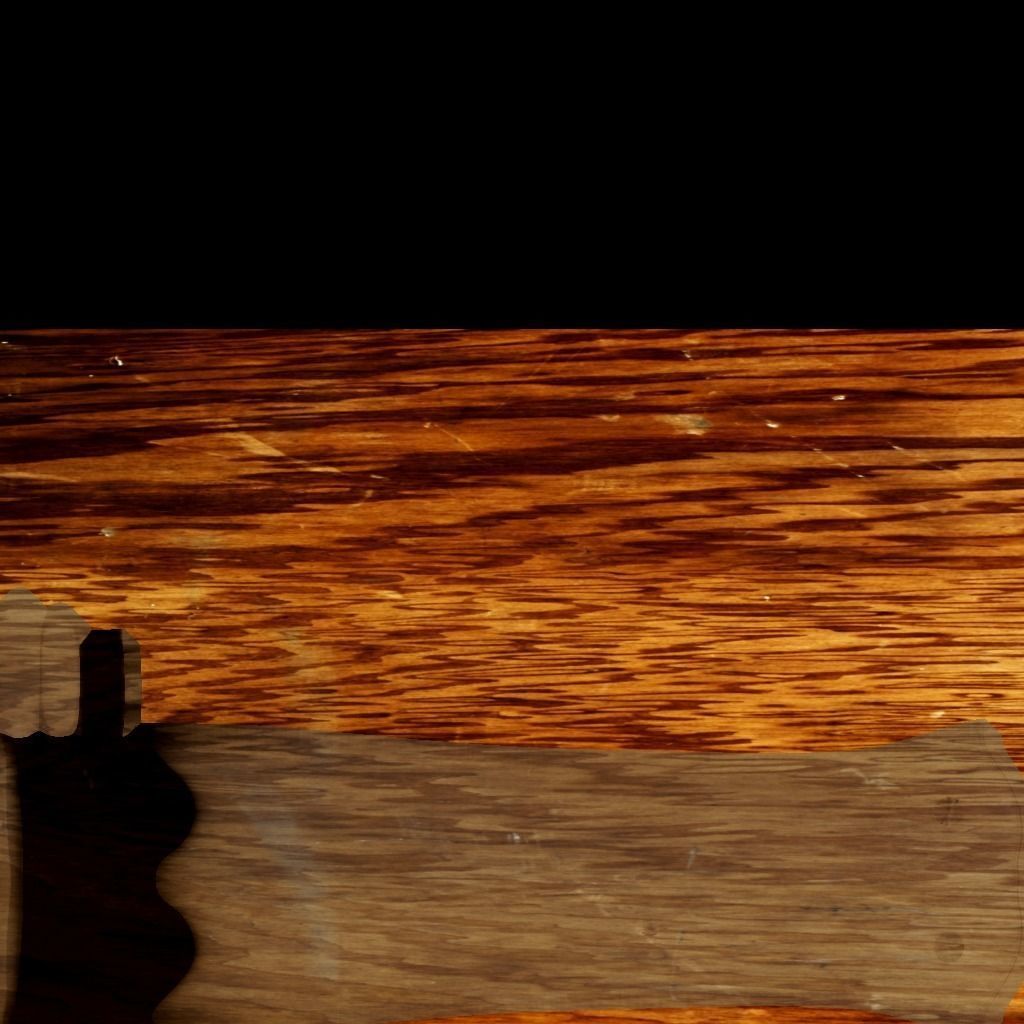 Rusty Axe Low-poly 3D model_7