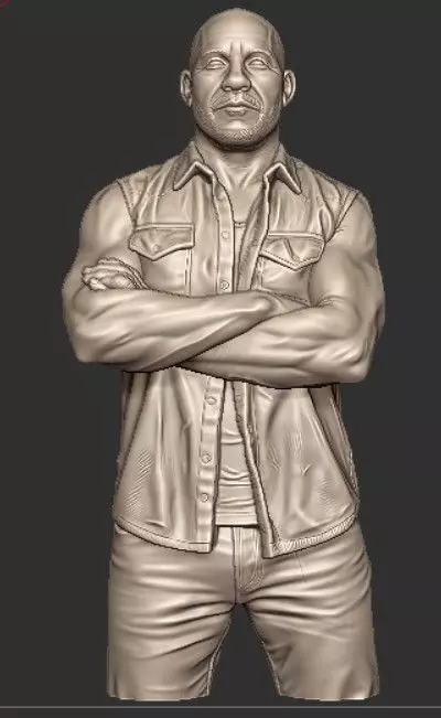 Vin Diesel bust models for 3D printing 3D print model