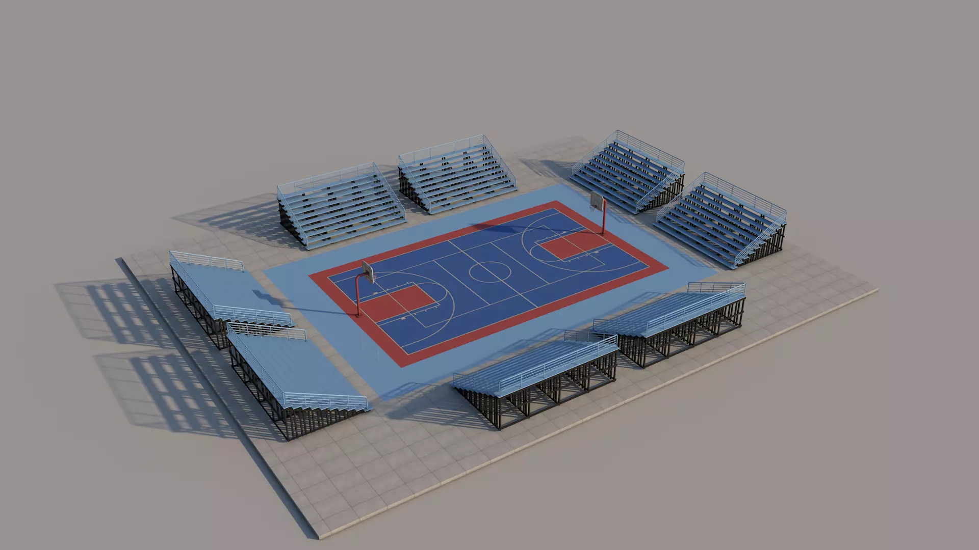 Basketball Court 3D model