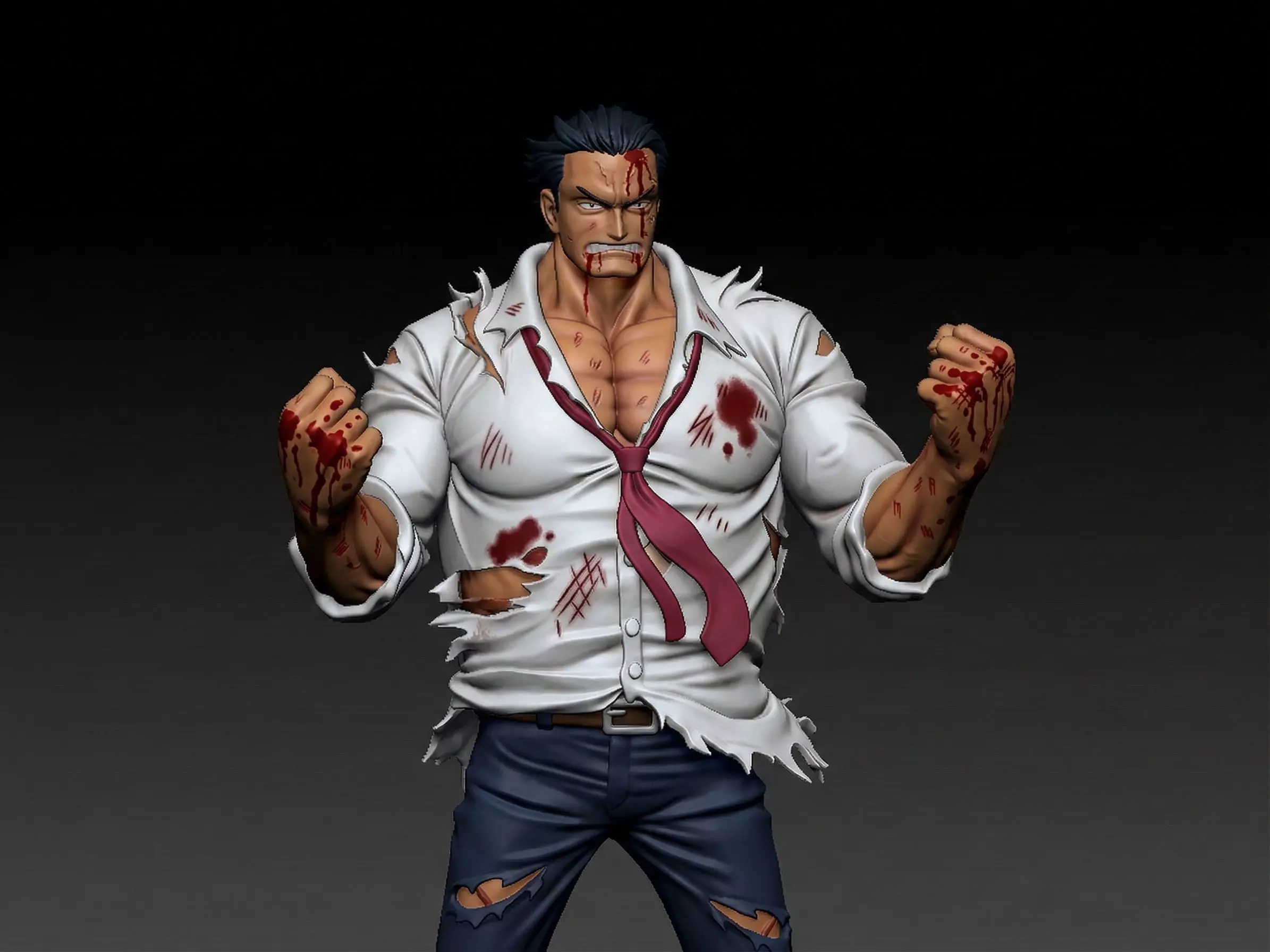 Garp fanart - God valley - One piece 3D print model