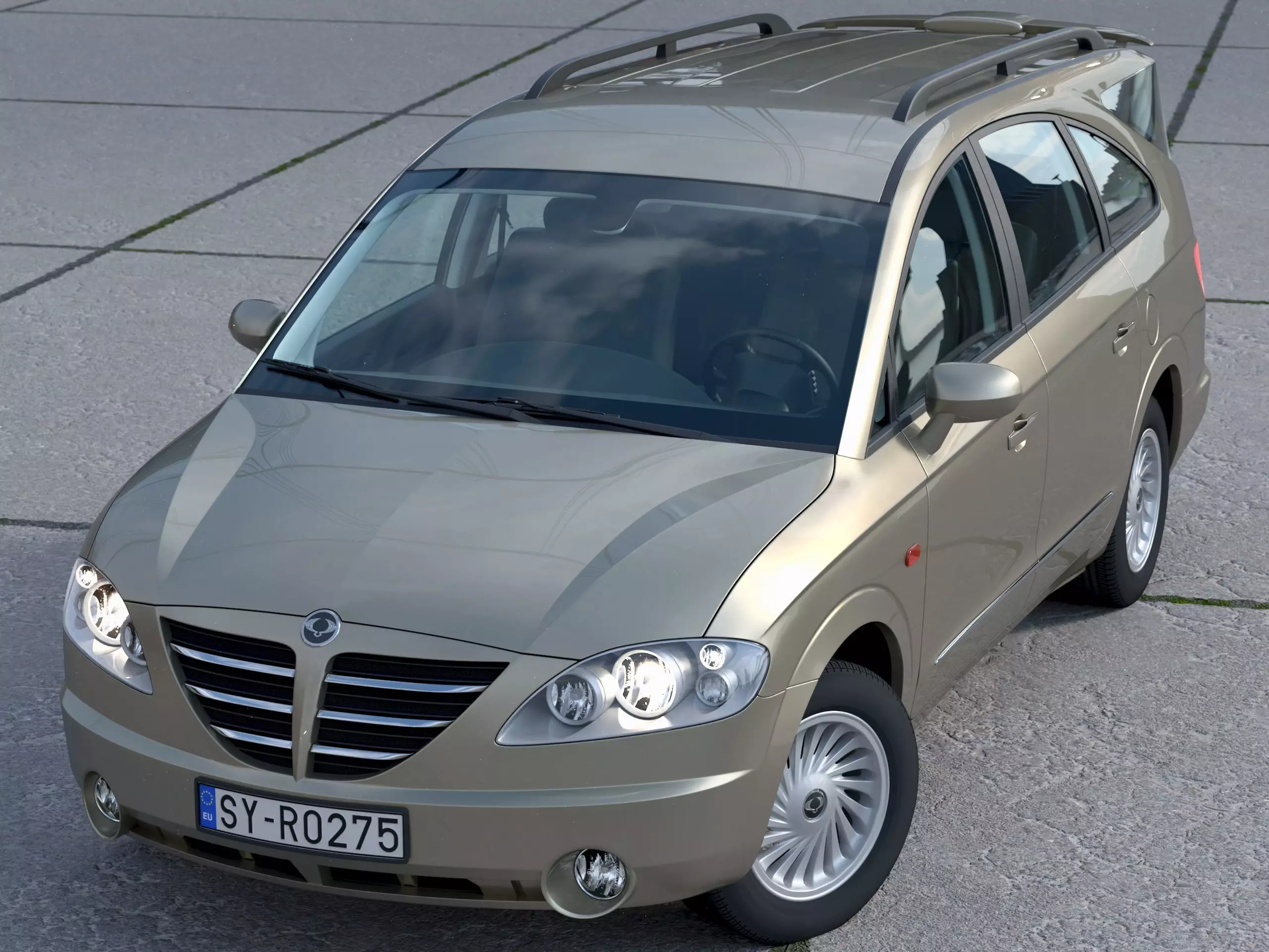 Ssangyong Rodius 2010 Free 3D model_0