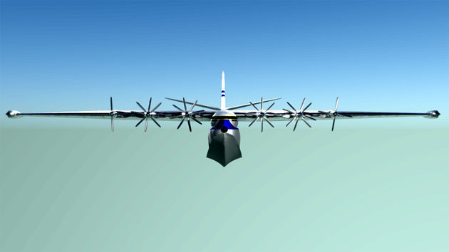 SARO PRINCESS FLYING BOAT Free low-poly 3D model_10