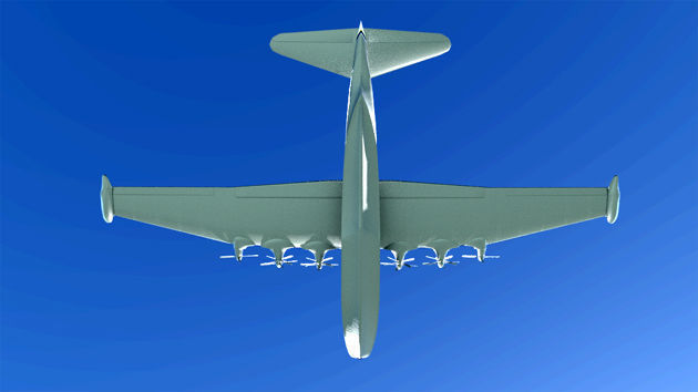 SARO PRINCESS FLYING BOAT Free low-poly 3D model_8