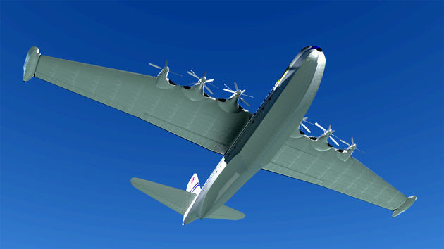SARO PRINCESS FLYING BOAT Free low-poly 3D model_9