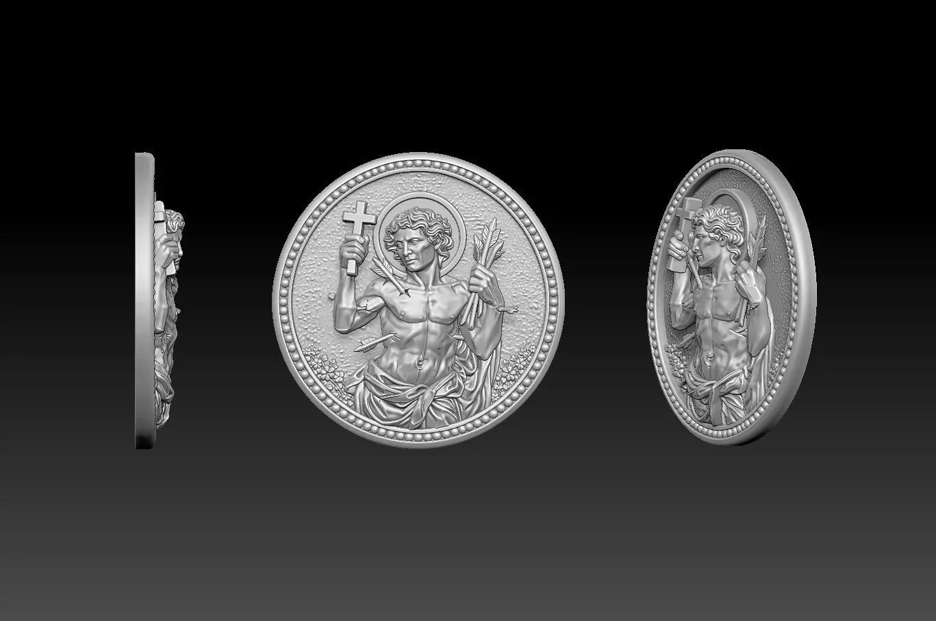 Saint Sebastian 3D print model
