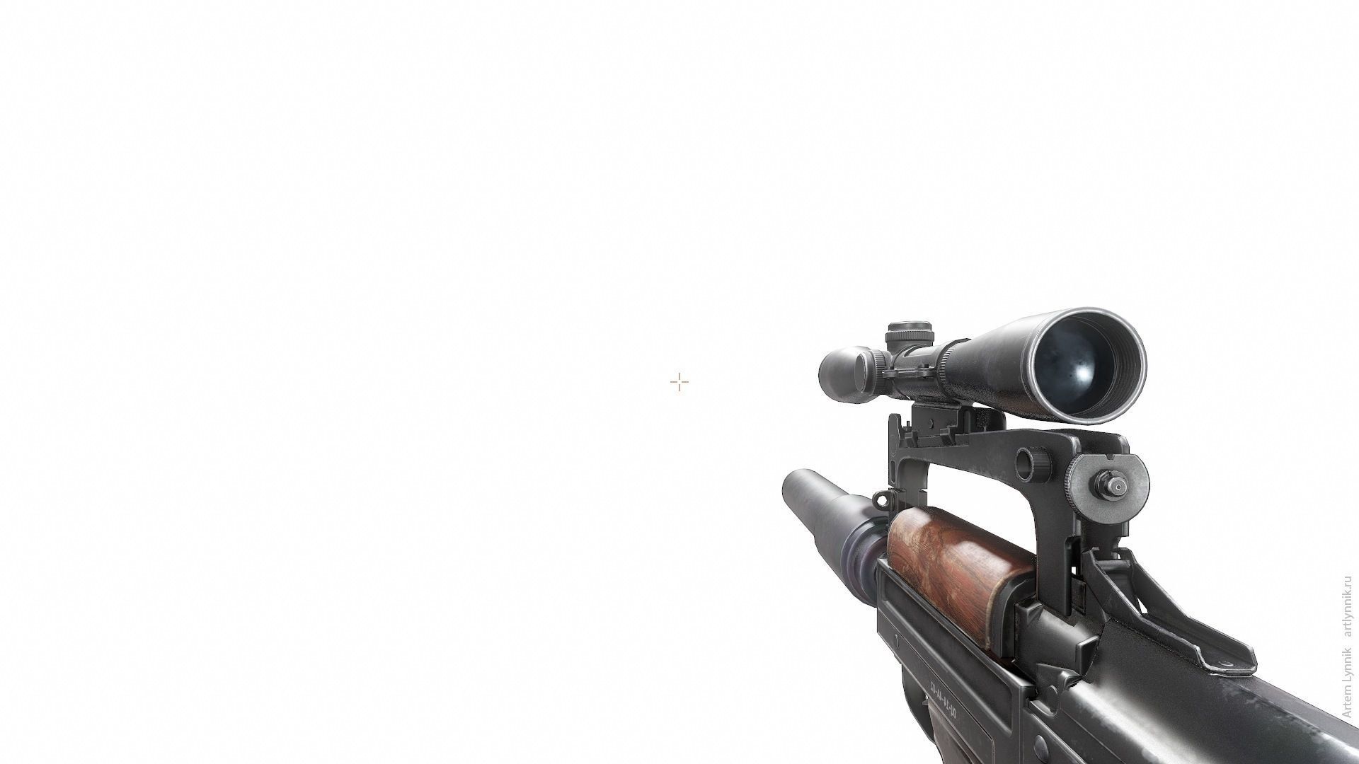 OTs-14 Groza Low-poly 3D model_5