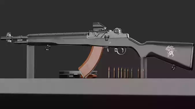 3D model vz58 Sporter Semi Auto Rifle VR / AR / low-poly | CGTrader