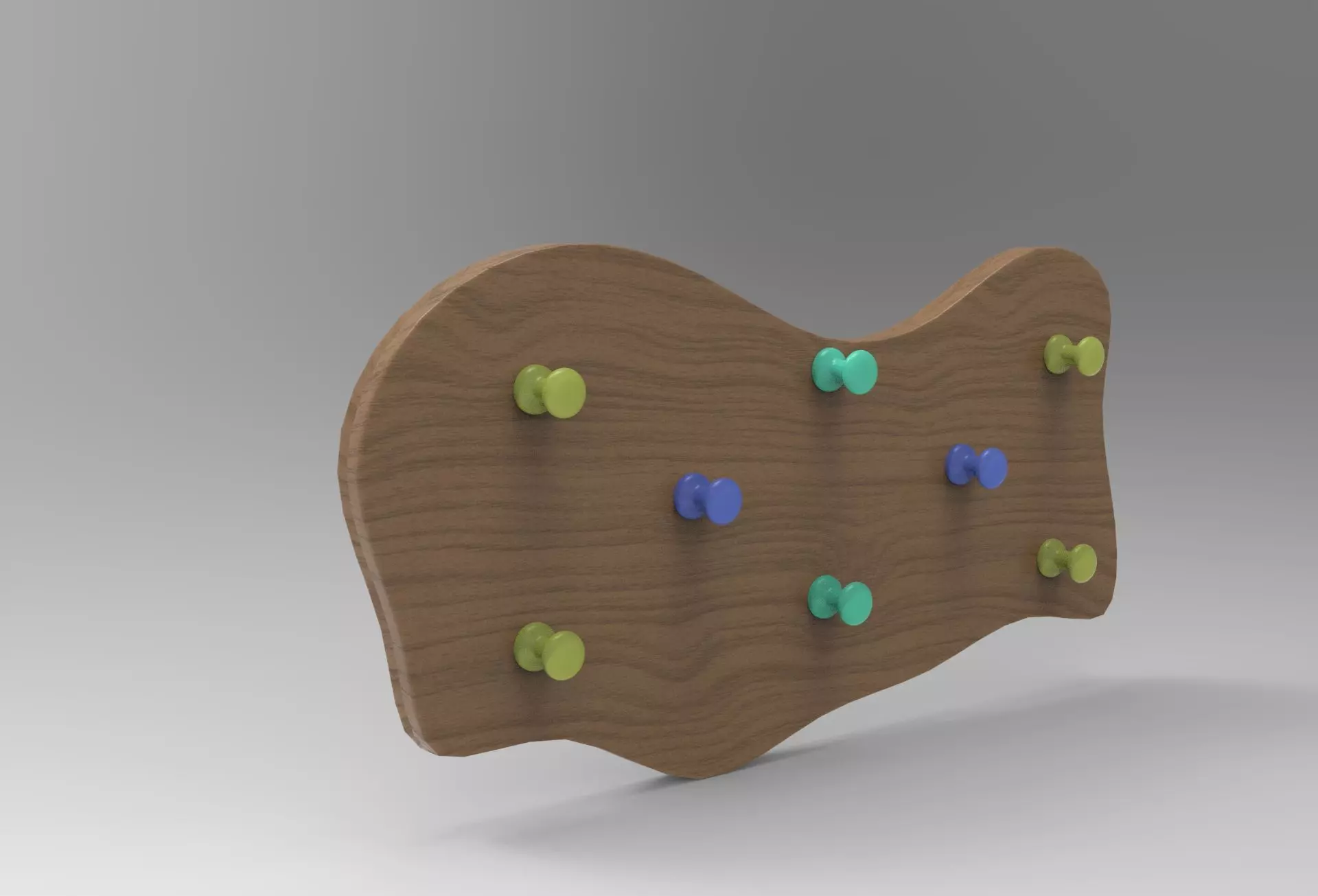 Bool Wall Mounted Rack Low-poly 3D model