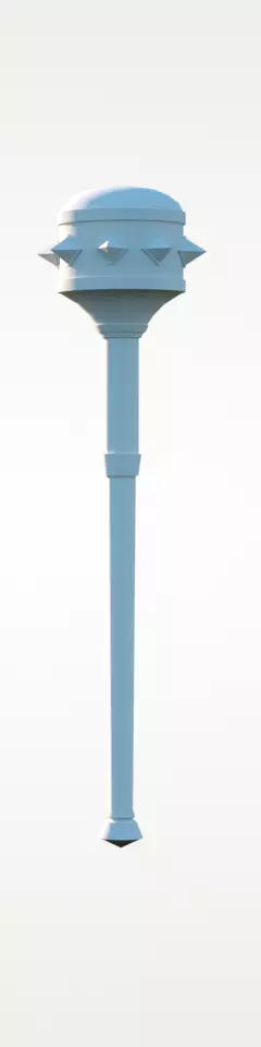Hammer Weapon big Free low-poly 3D model