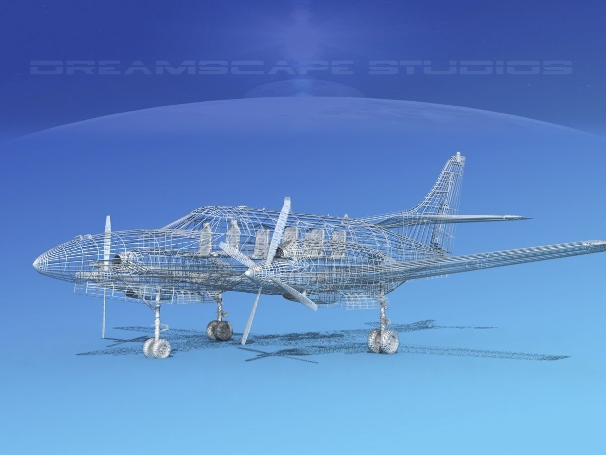 Swearingen SA226-T Merlin III V02 3D model_12