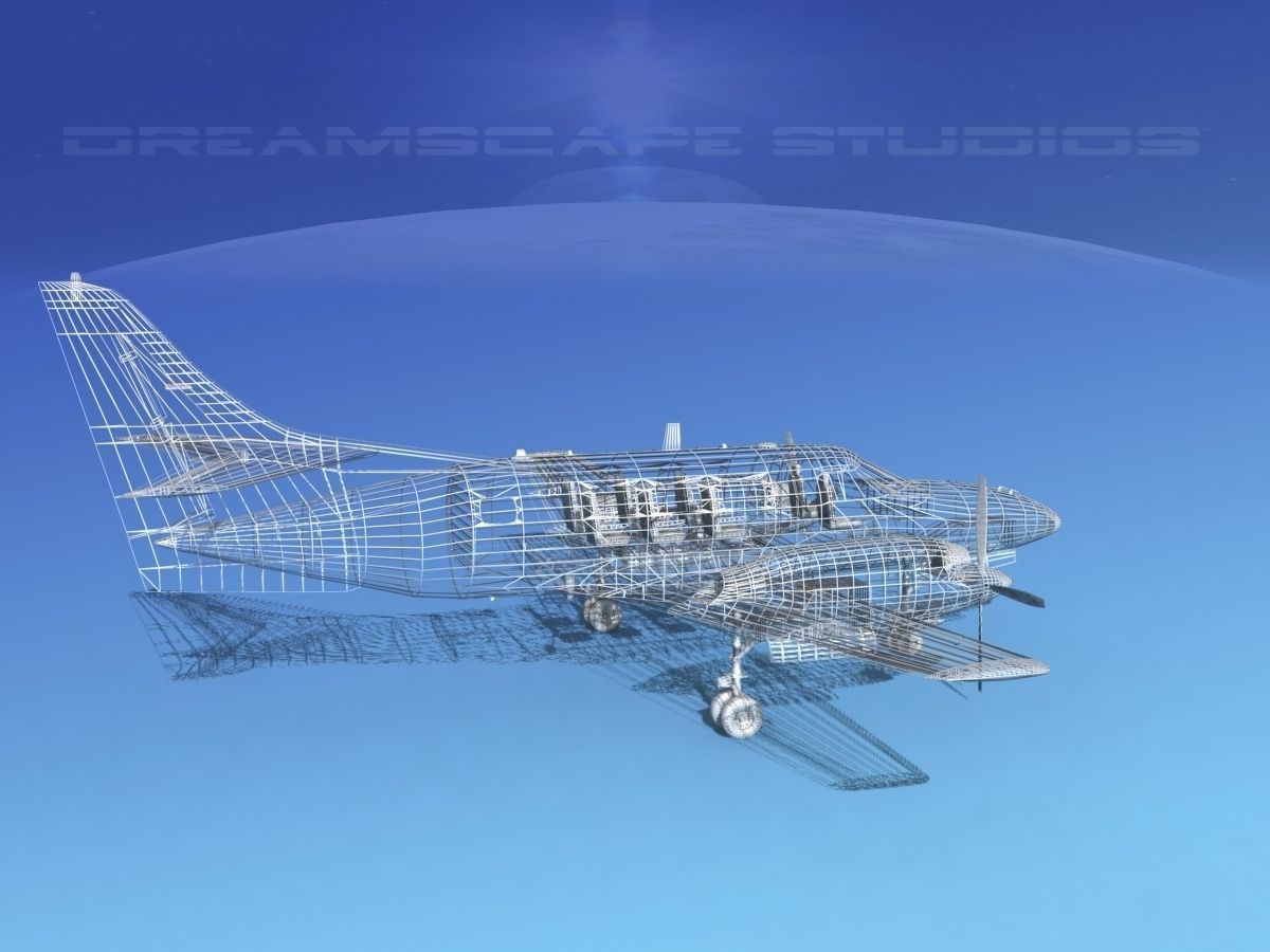 Swearingen SA226-T Merlin III V02 3D model_13