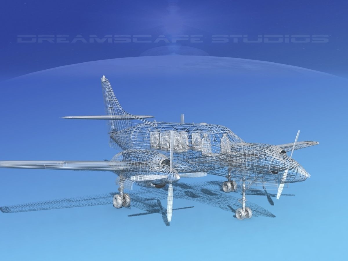 Swearingen SA226-T Merlin III V02 3D model_11