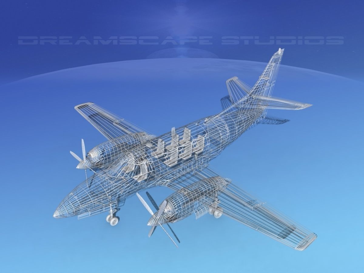 Swearingen SA226-T Merlin III V02 3D model_16