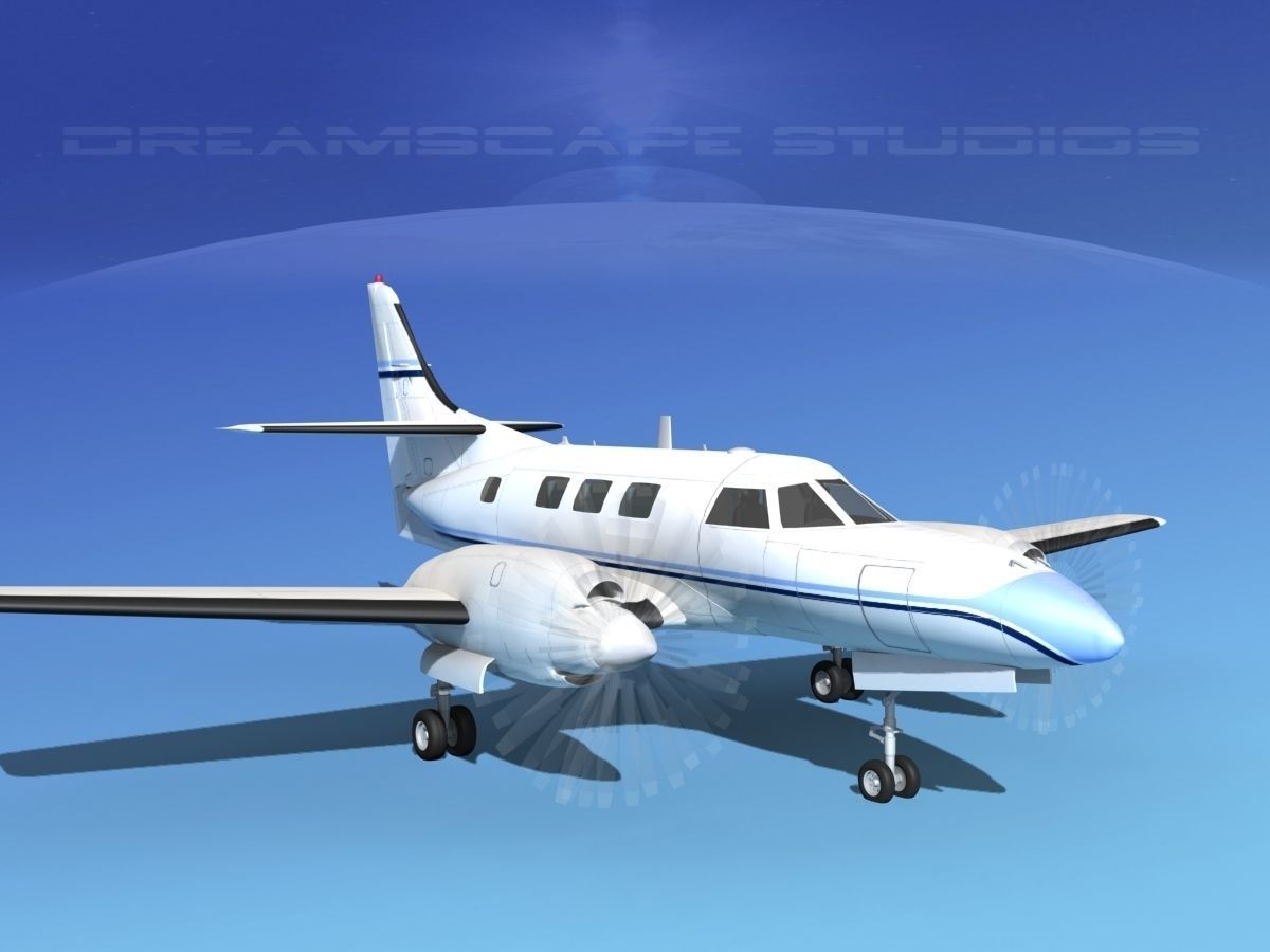 Swearingen SA226-T Merlin III V02 3D model_2