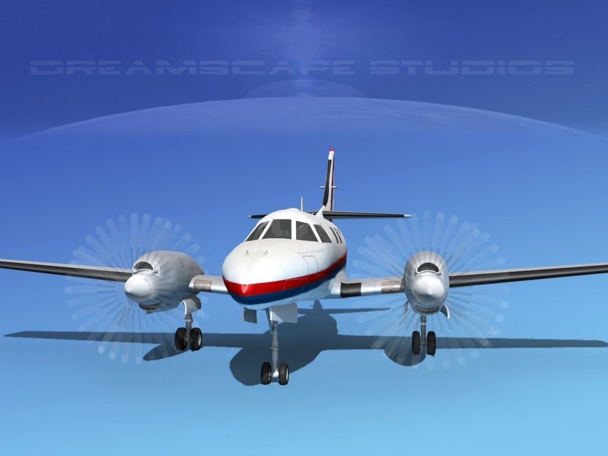 Swearingen SA226-T Merlin III V03 3D model_1