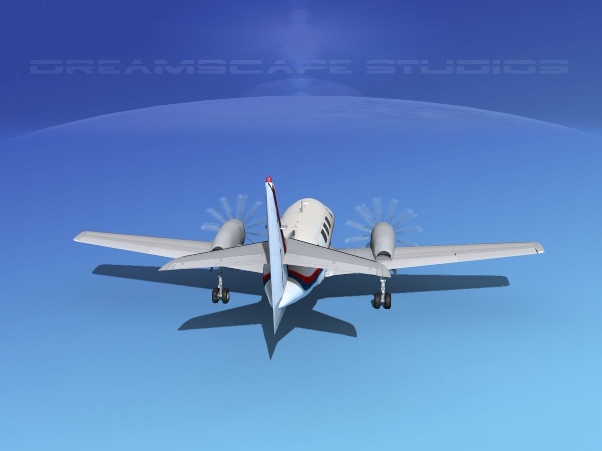 Swearingen SA226-T Merlin III V03 3D model_6