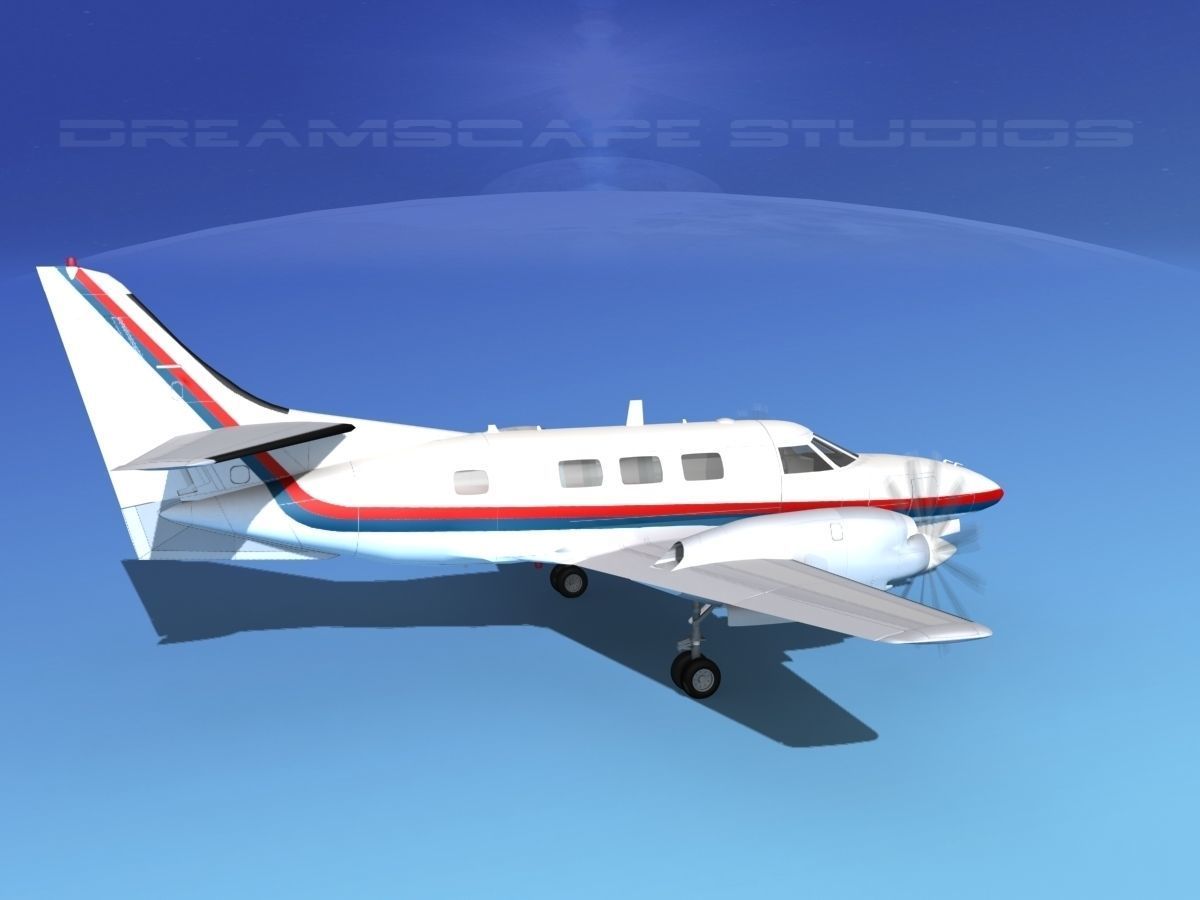 Swearingen SA226-T Merlin III V03 3D model_4