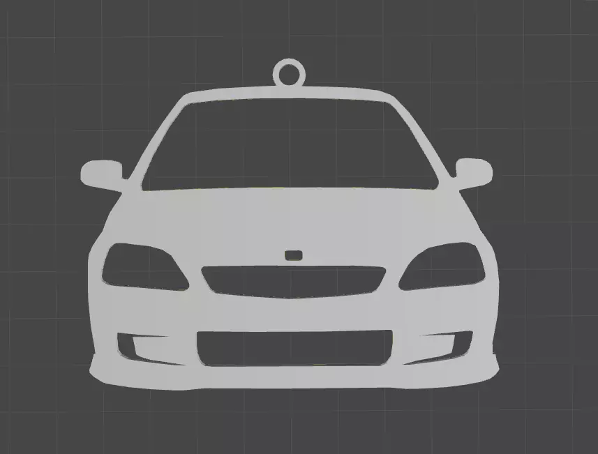 Civic 1995-2000 mirror ornament - Key chain 3D print model