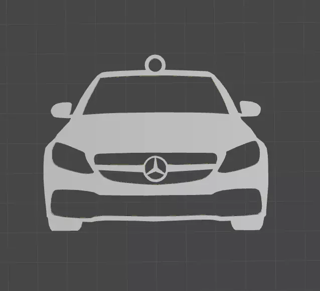 Mercedes c63s 2015-18 mirror ornament - Key chain 3D print model