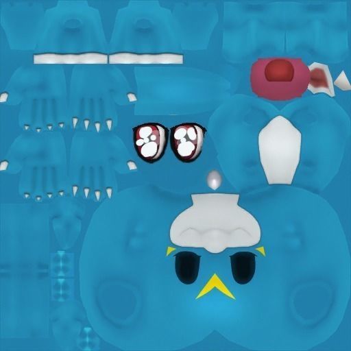 Veemon face with two eyes Free 3D model_5