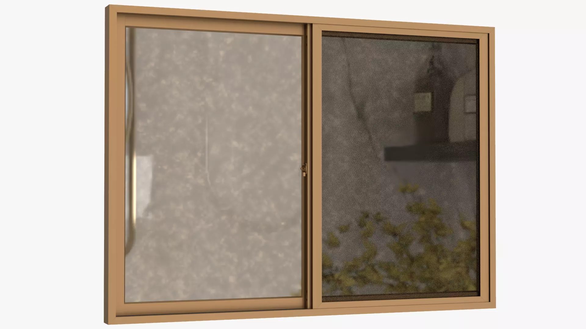 Aluminum Sliding Window Medium 3D model