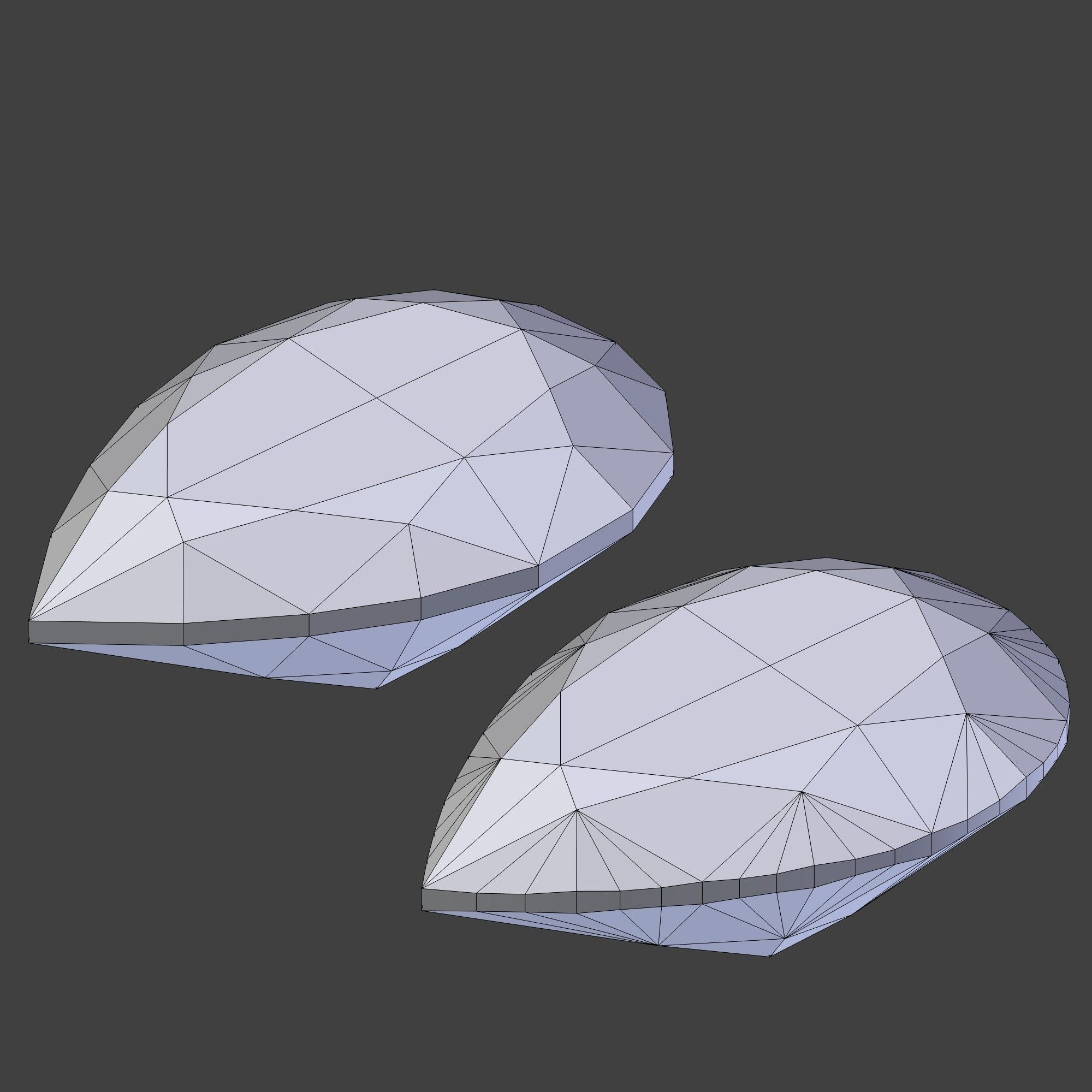 Diamond Pear Cut 3D model_1