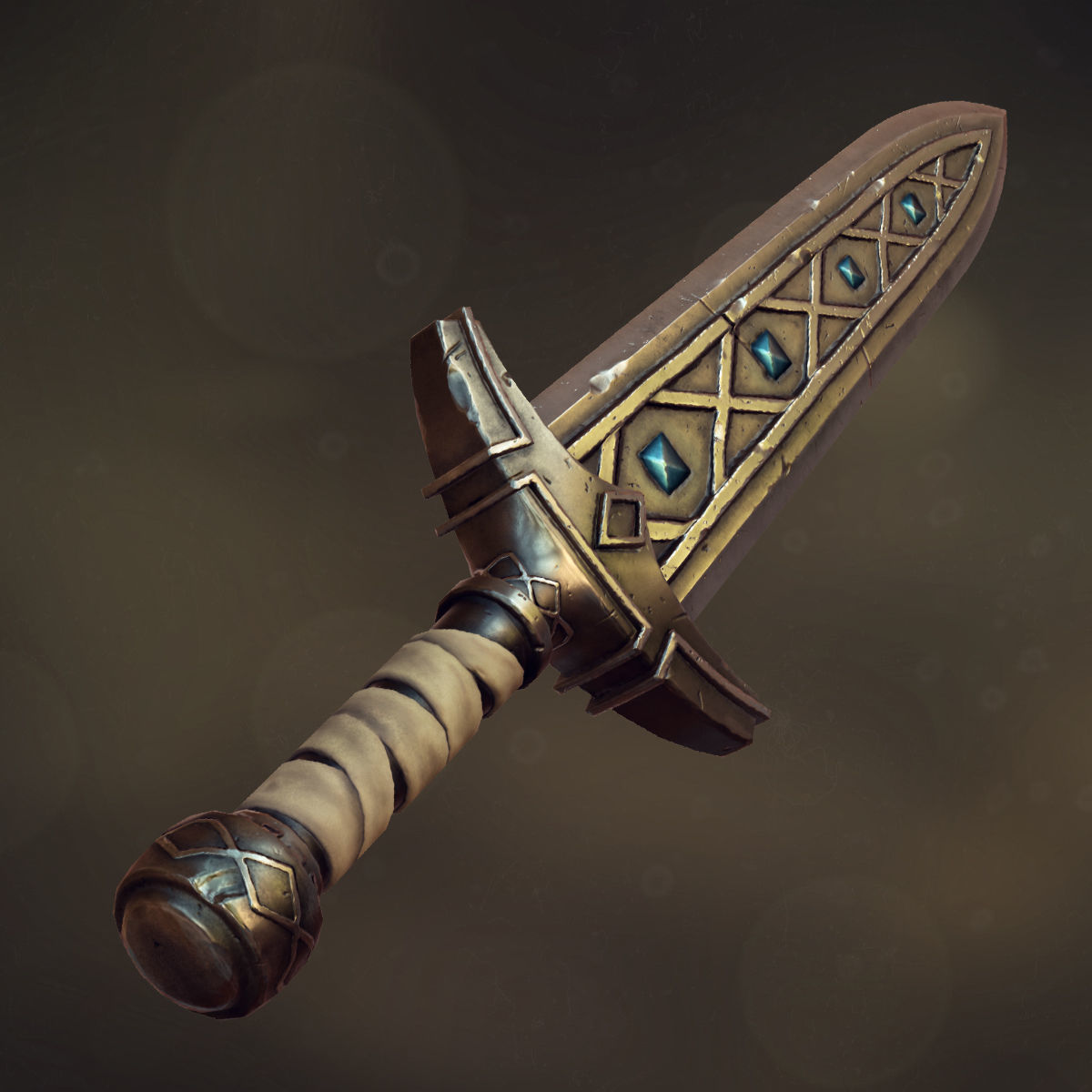 Fantasy Dagger Low-poly 3D model_2
