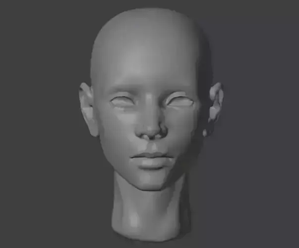 high poly female head free 3D model | CGTrader