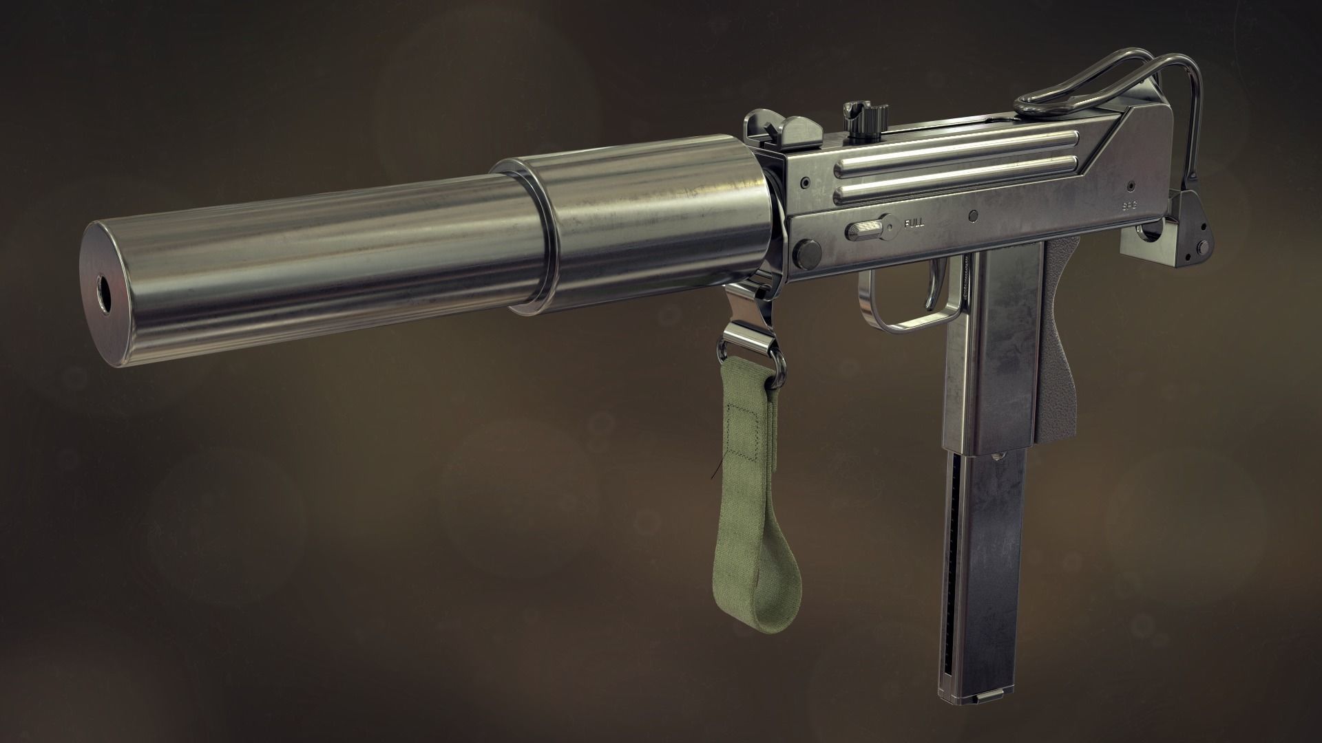 Mac-11 submachine gun 3D model_8