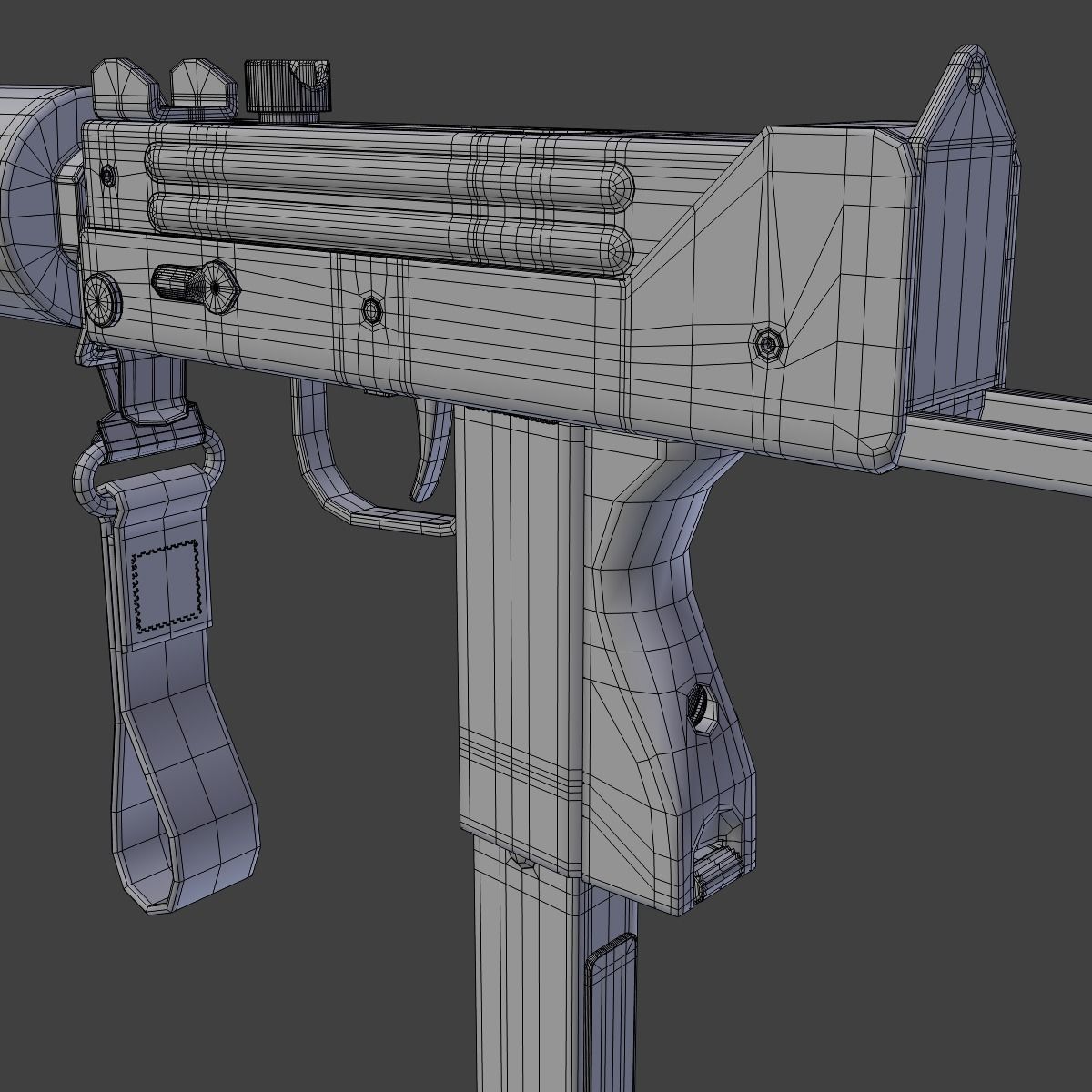 Mac-11 submachine gun 3D model_17