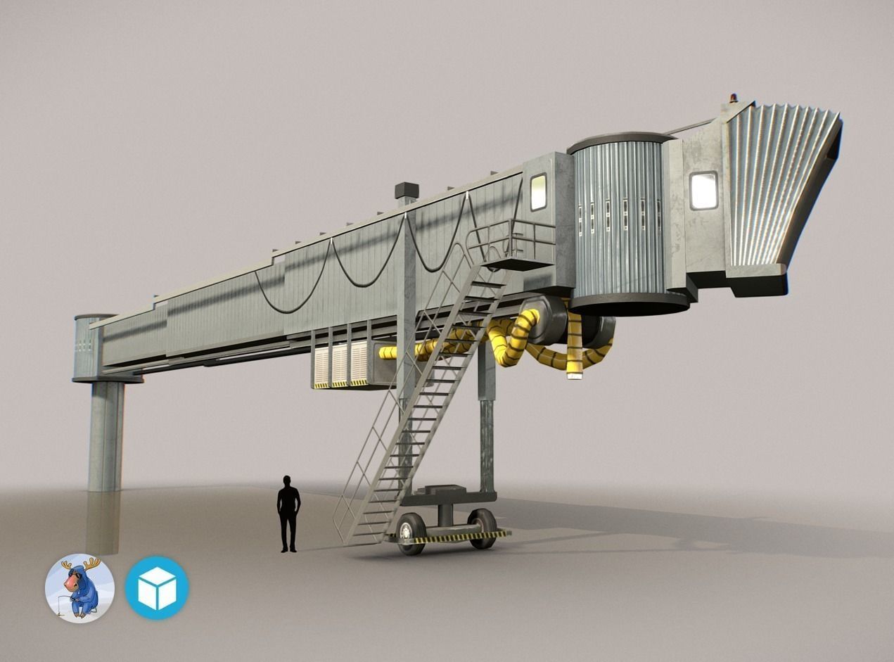 Airbridge LFPG Low-poly 3D model_0