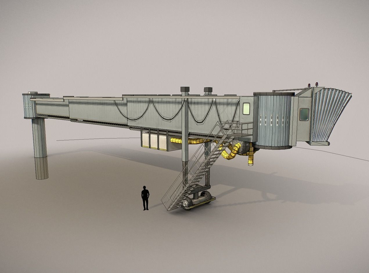 Airbridge LFPG Low-poly 3D model_7