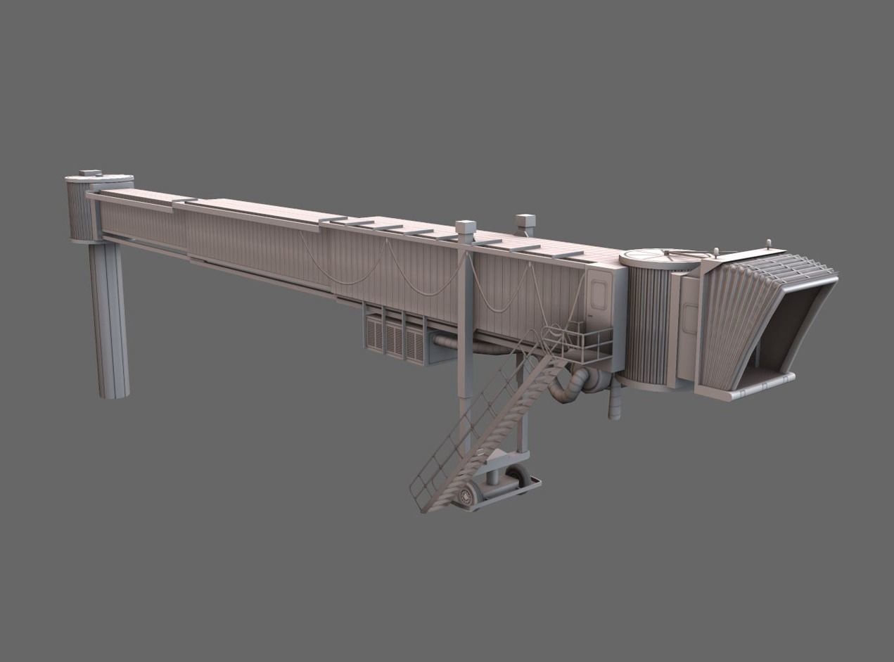 Airbridge LFPG Low-poly 3D model_12