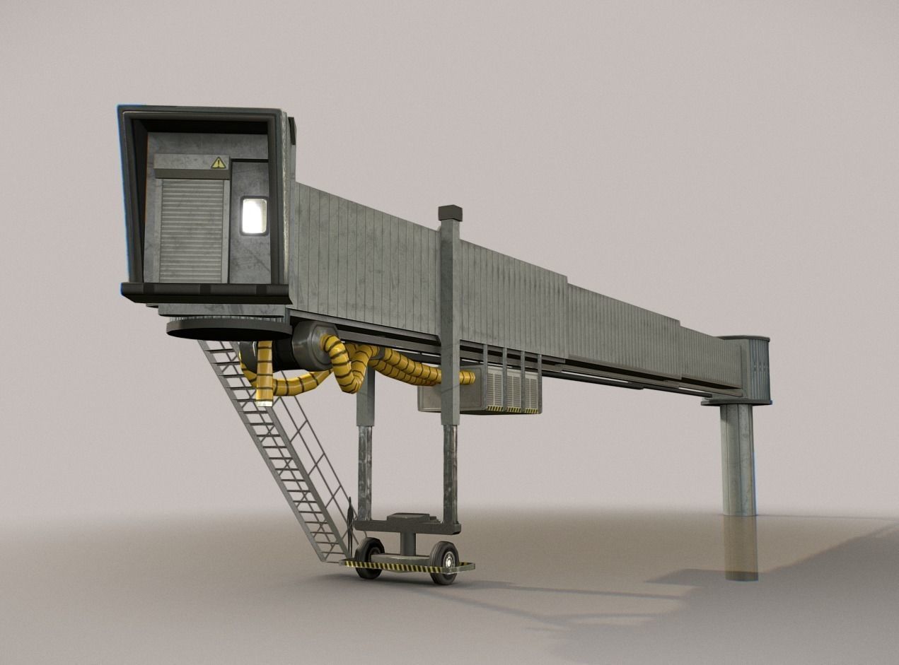 Airbridge LFPG Low-poly 3D model_10