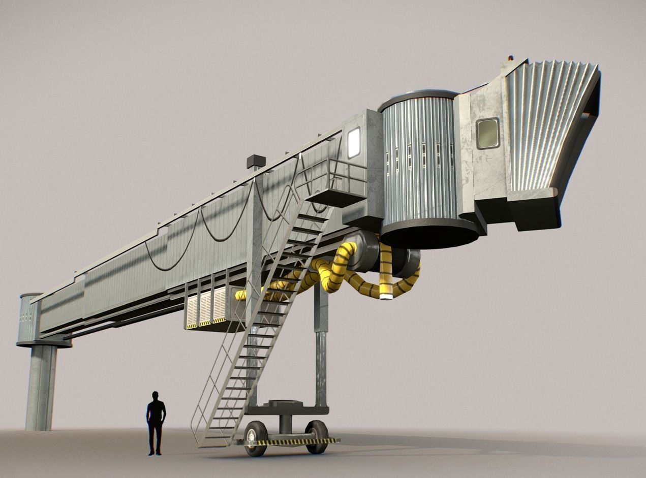 Airbridge LFPG Low-poly 3D model_3