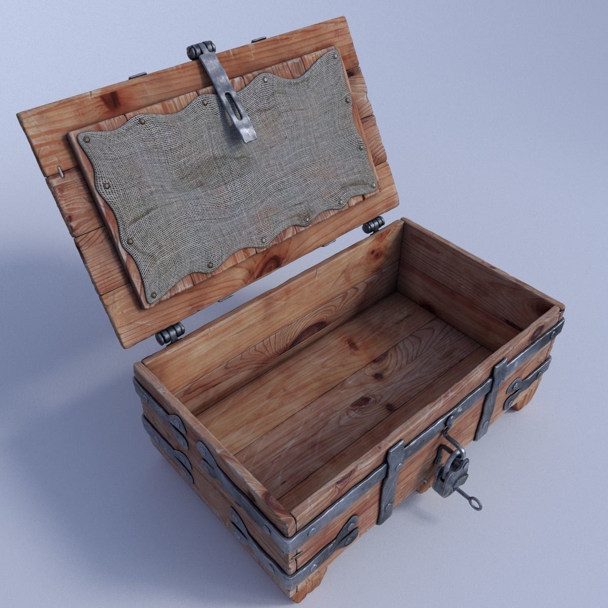 Medieval Chest 3D model_5