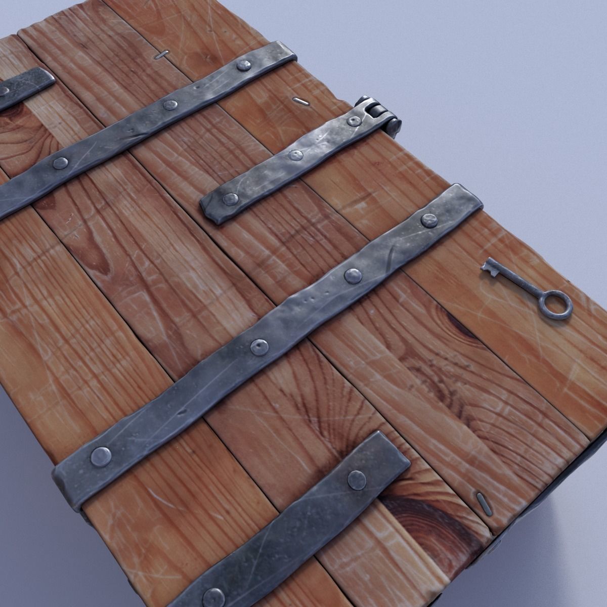 Medieval Chest 3D model_1