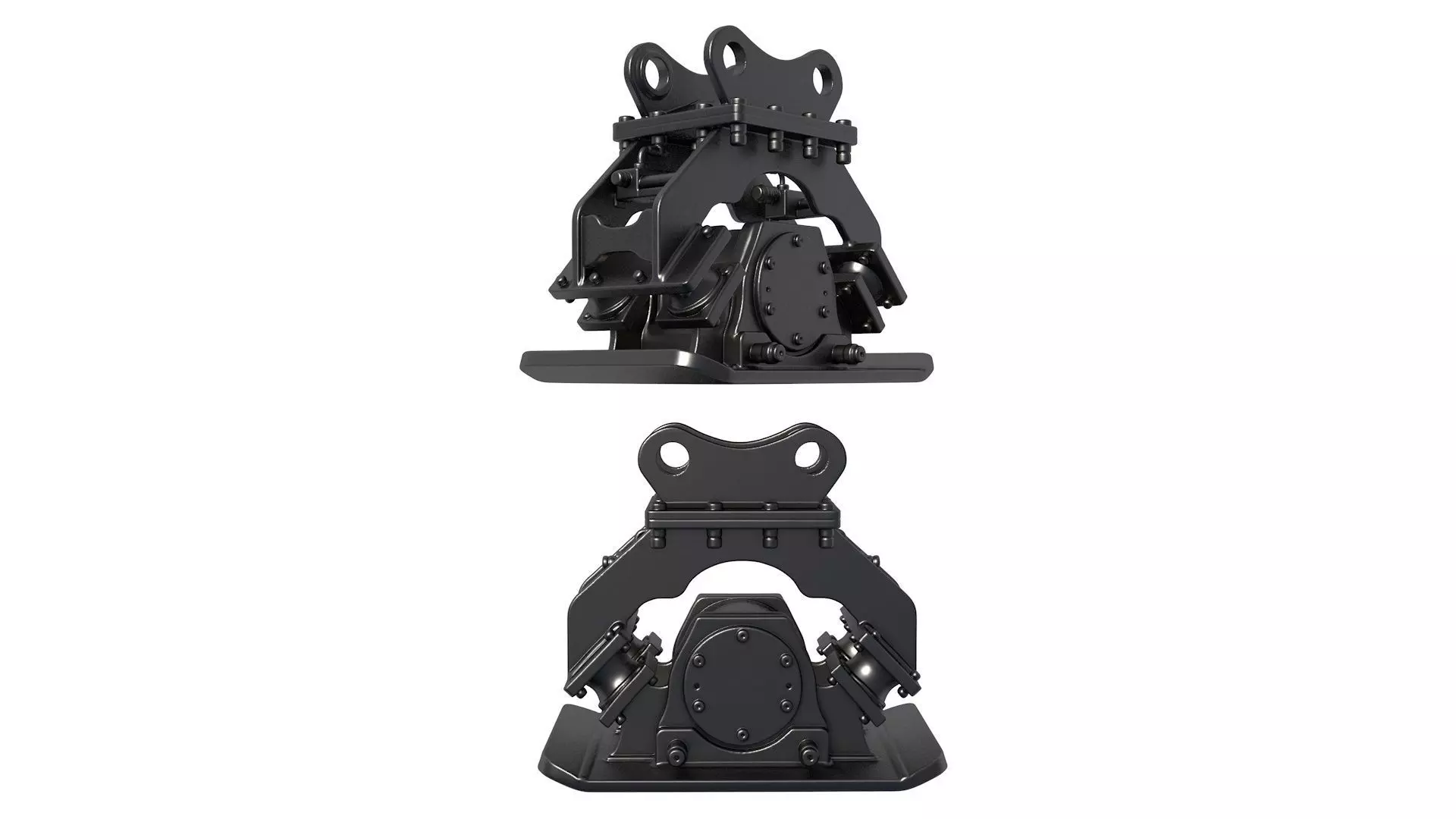excavator compactor plate - Vibratory Compaction plate 3D print model