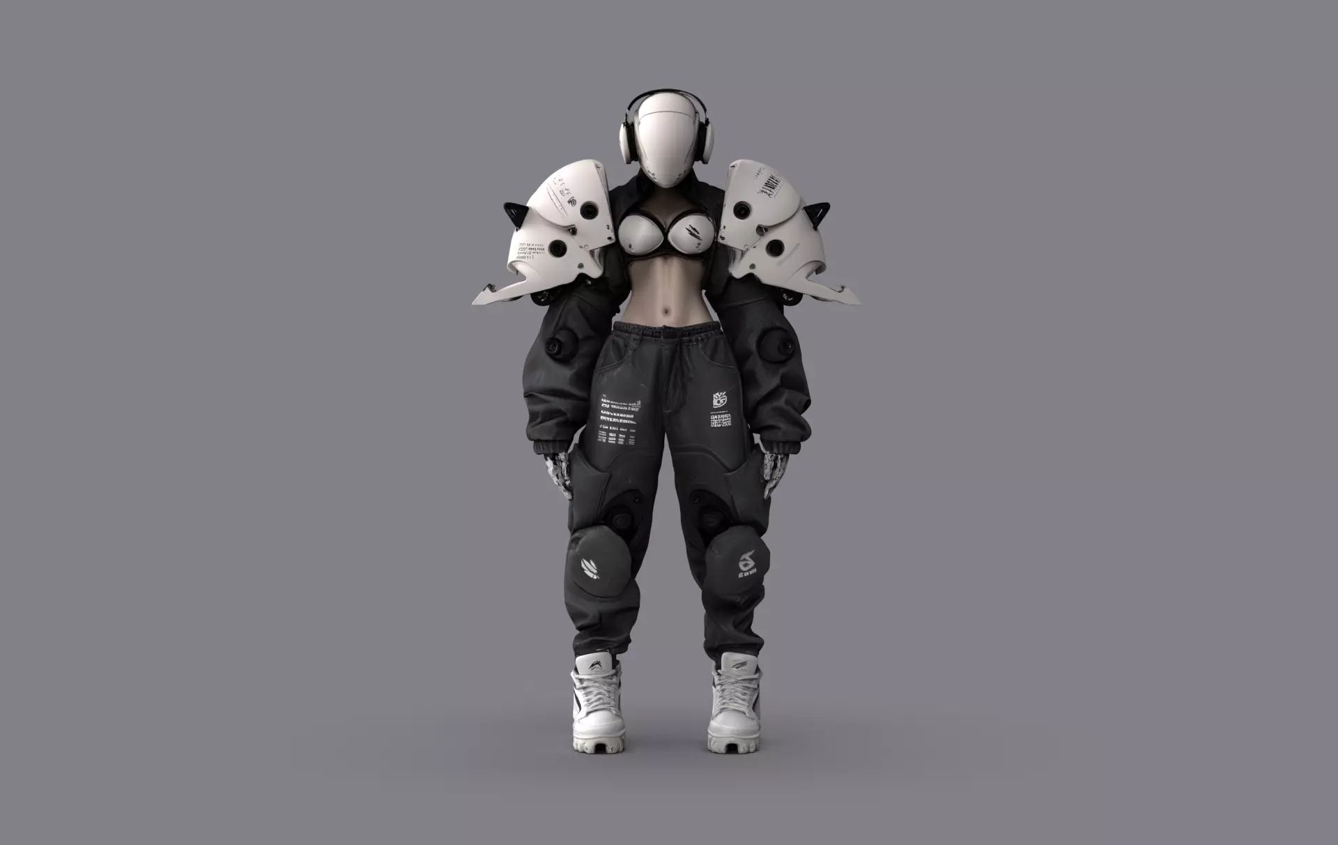 Night City Character Resident 3D model