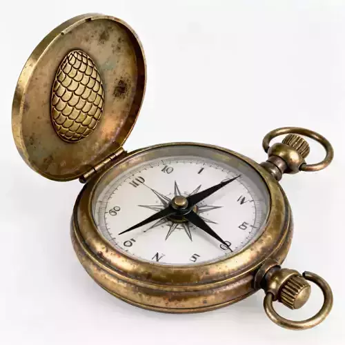 Realistic Steampunk Easter Compass 3D Model 3D Model