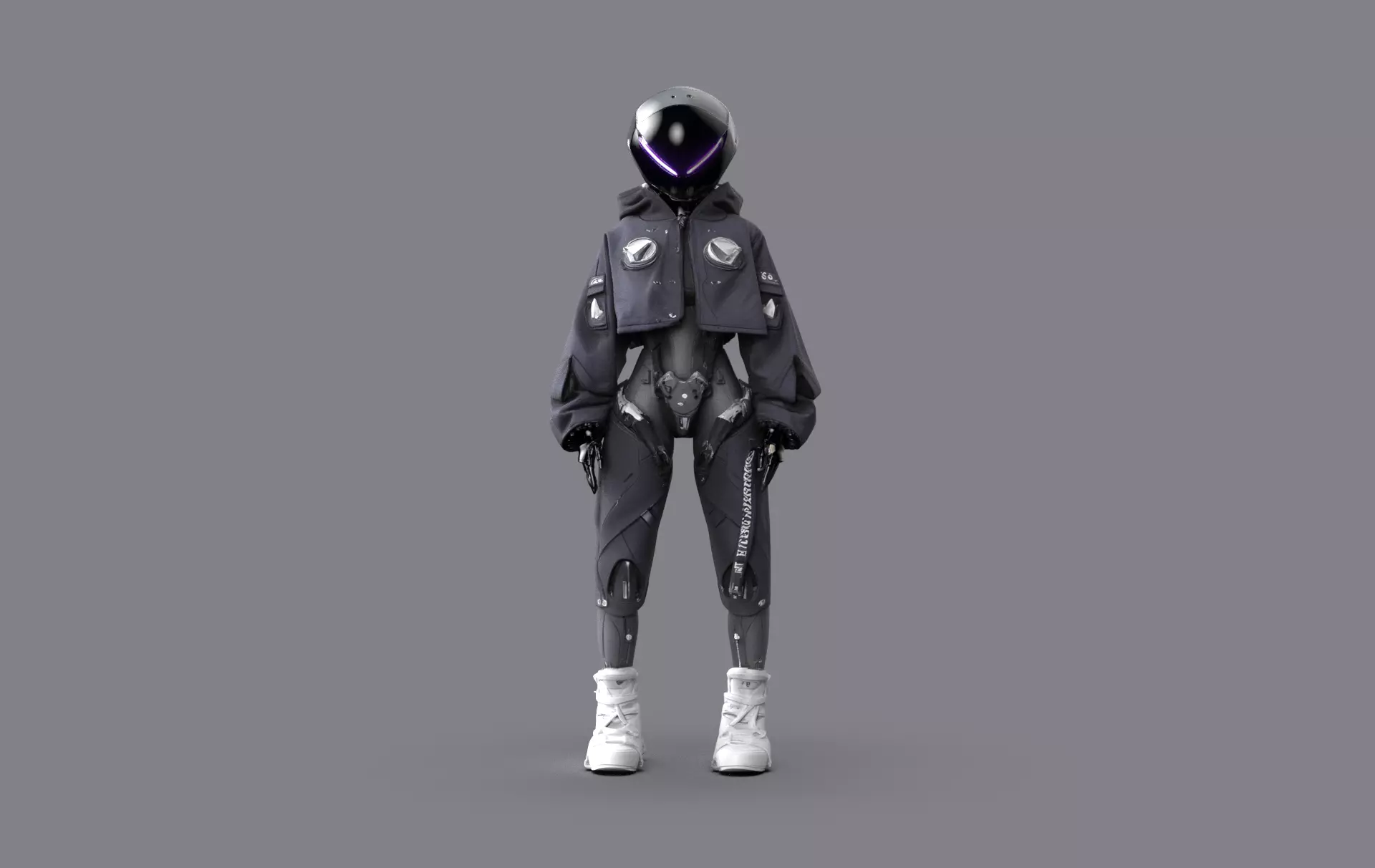 Night City Character Resident 3D model