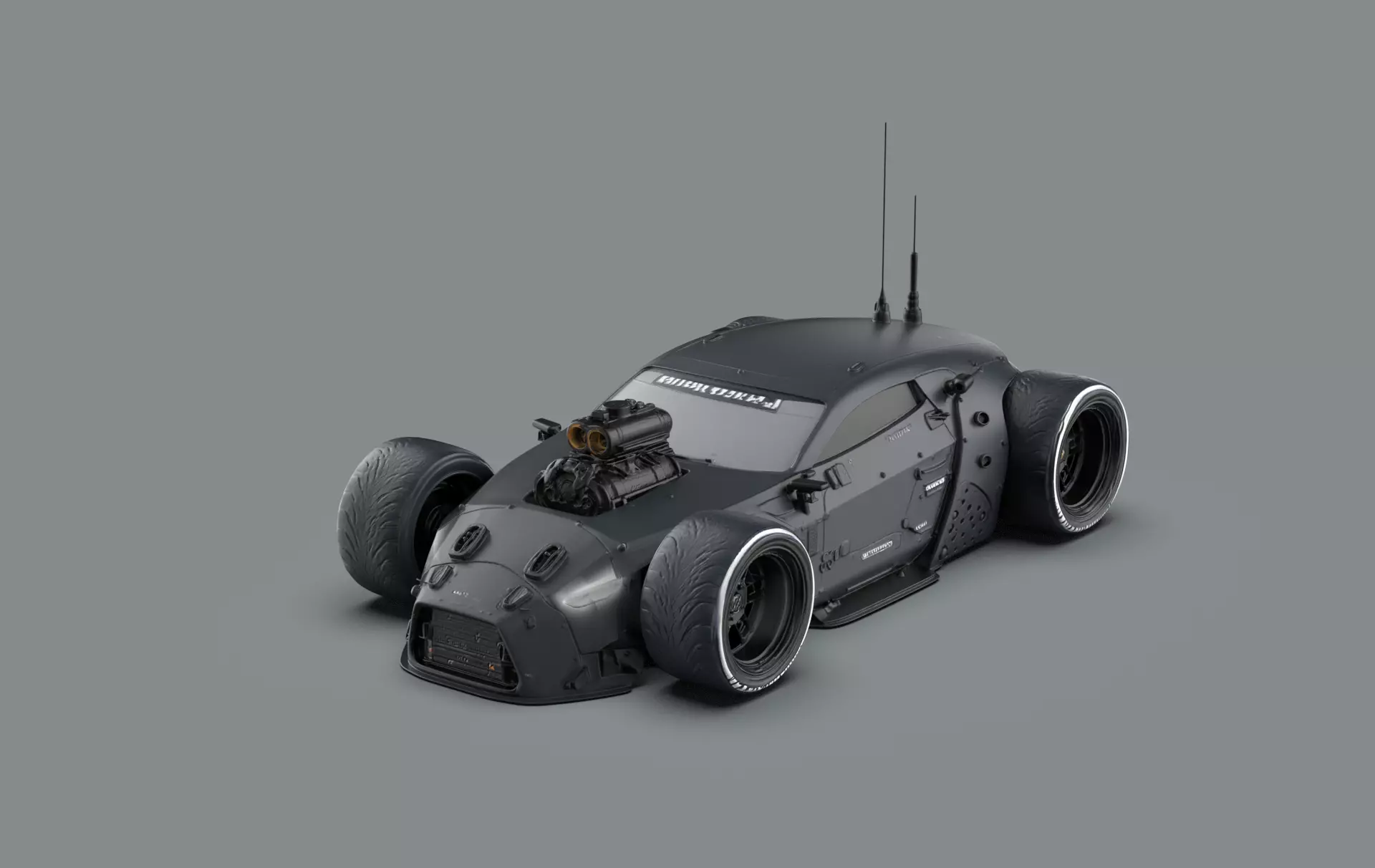 Night City Vehicle Hot Rod Free 3D model