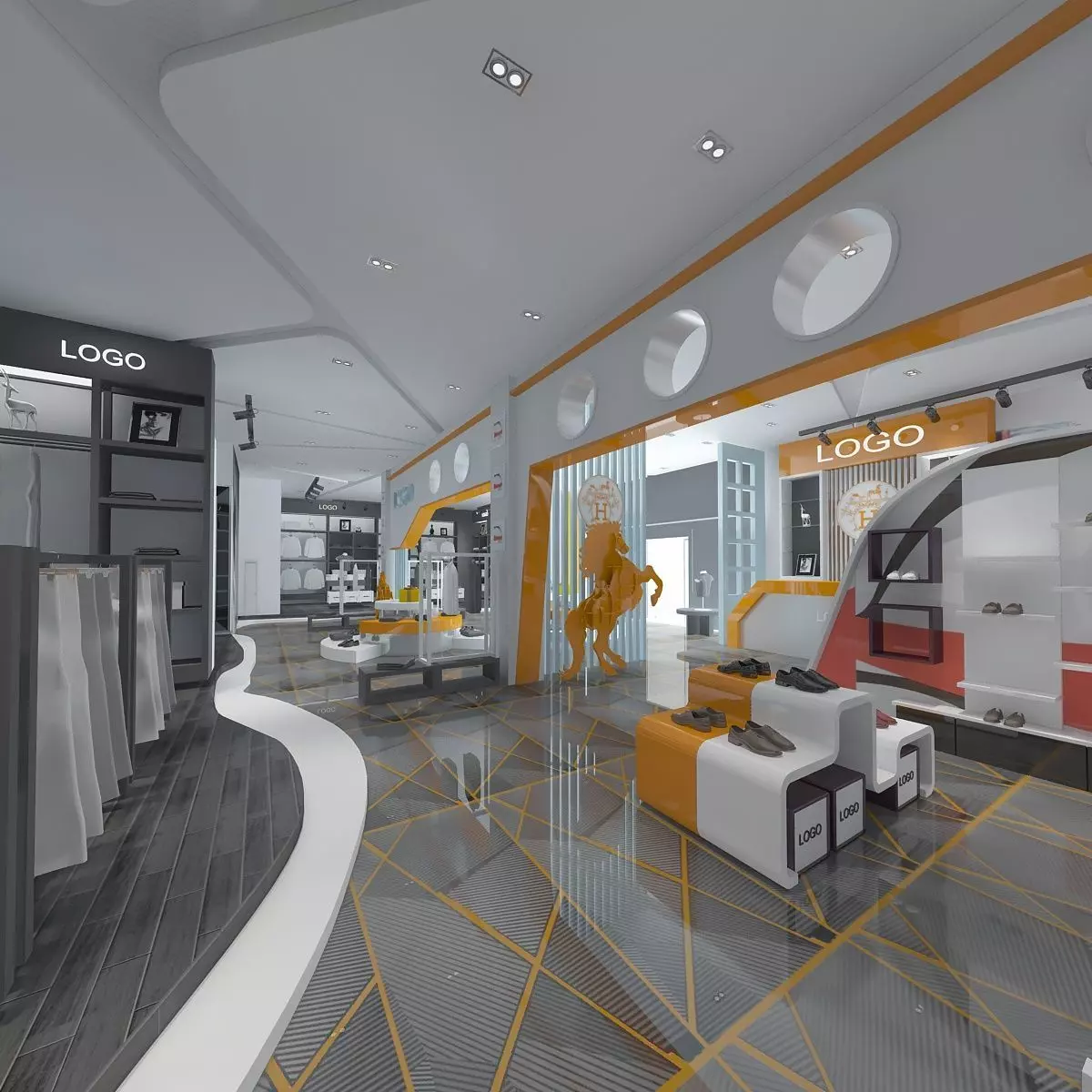 Men Clothing Store HERMES 3D model