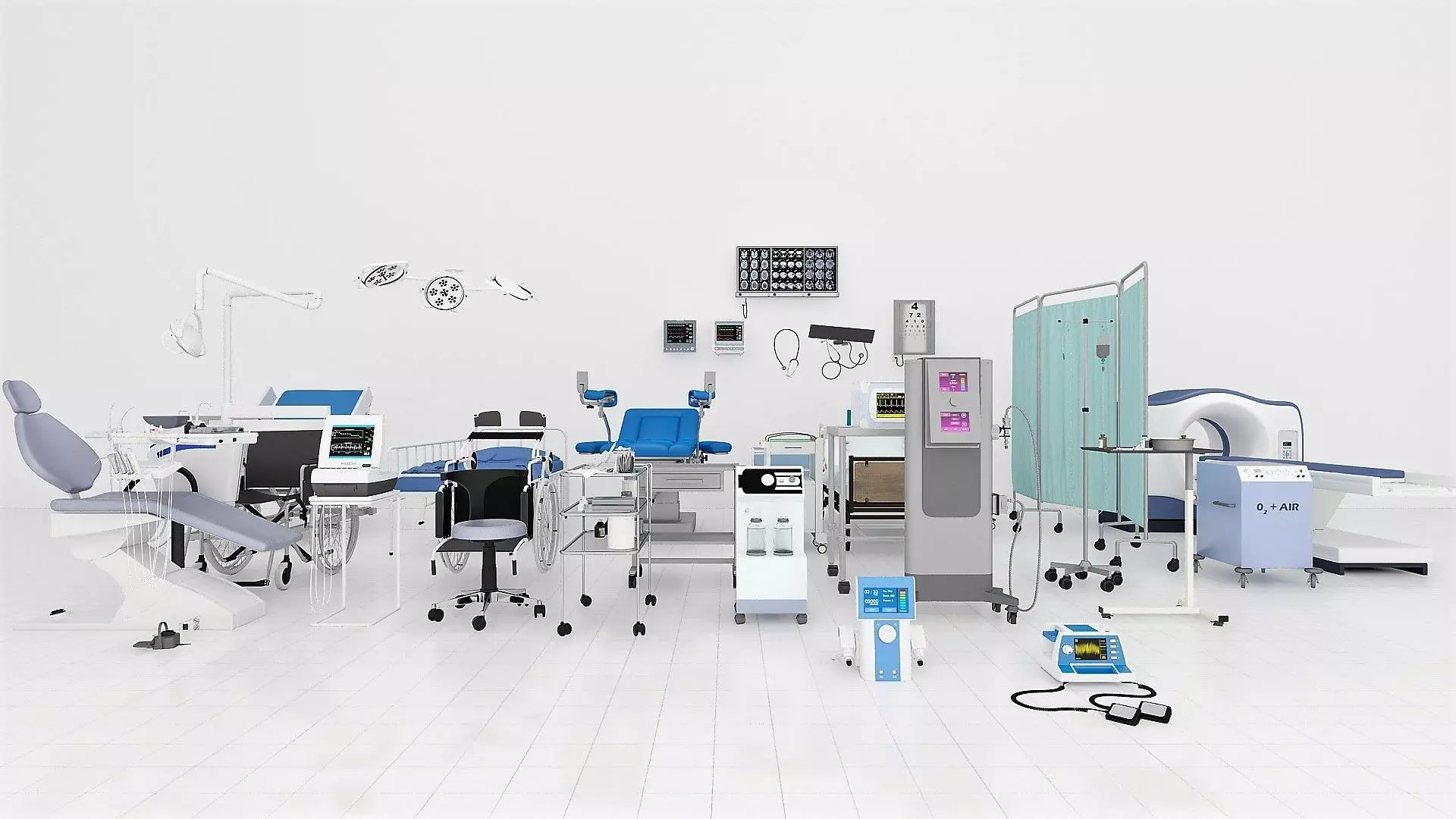 Medical Equipment Collection 3D model