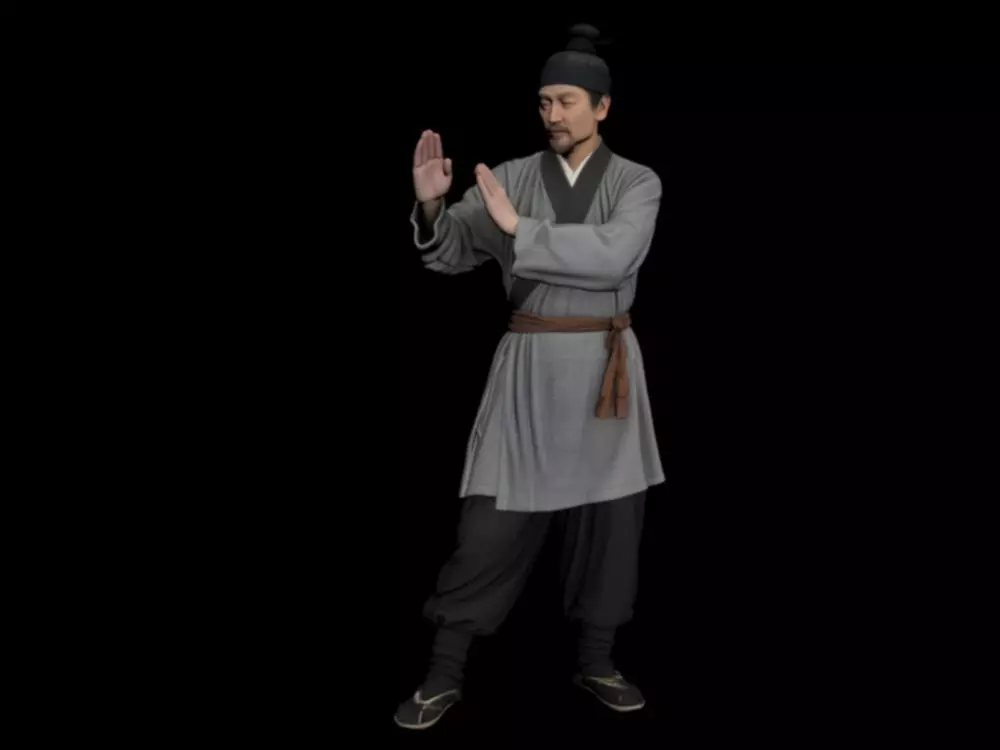 Ancient Chinese elder 3D model