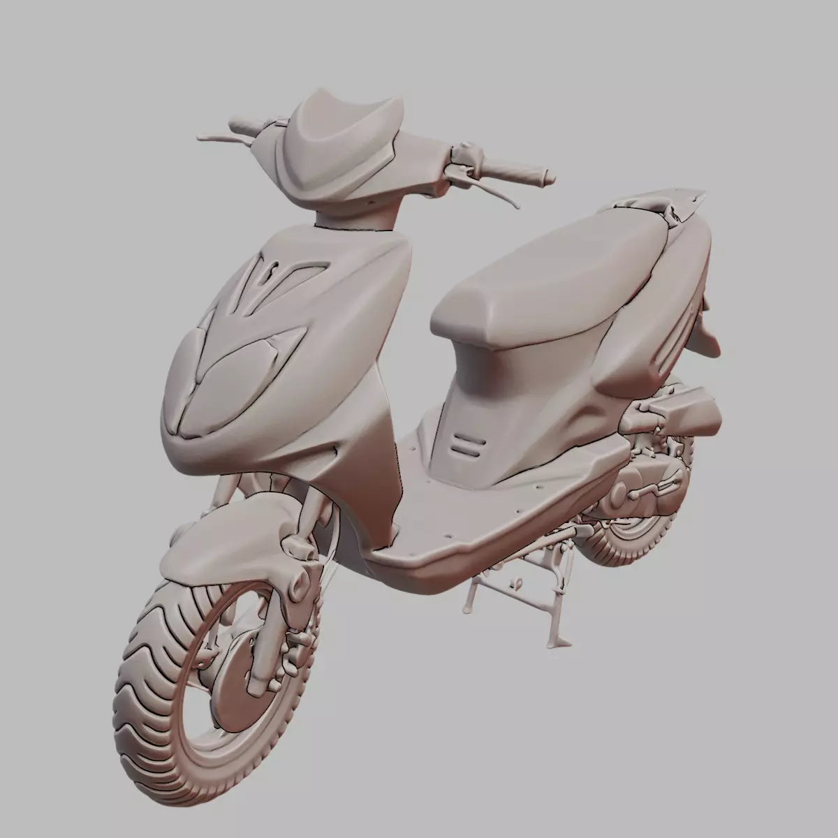 Modern Scooter Two Wheeler Vehicle 3D Printable 3D print model